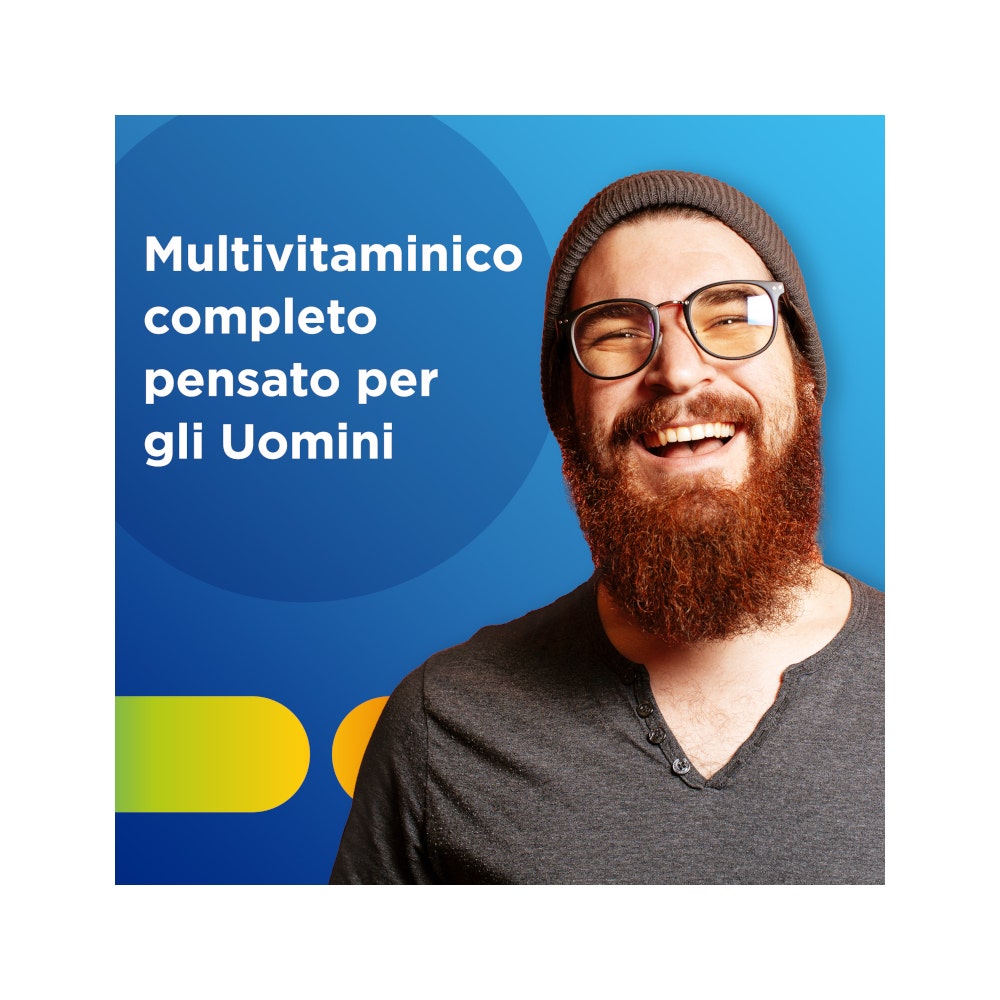 Multicentrum Homme Complément alimentaire multivitaminé Vitamine B D3 A Calcium Magnésium 60 comprimés