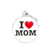 Médaille personnalisée pour chiens et chats « I Love Mom »