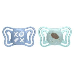 Chicco Physoforma Light Tétine en silicone bleu clair, 2 pièces, 6-16 mois