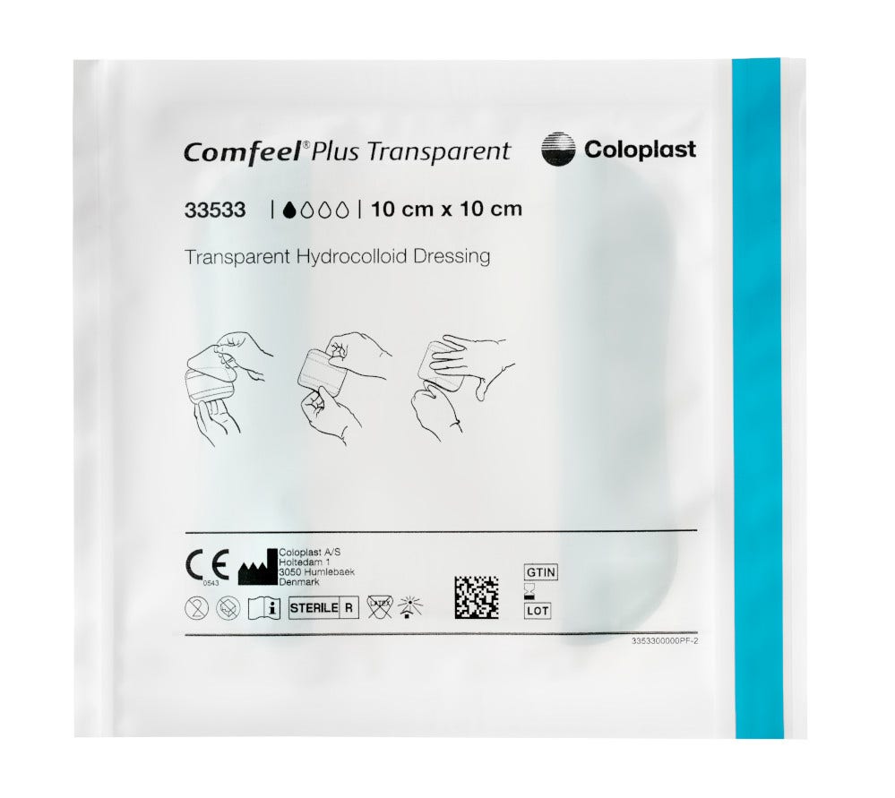 Comfeel Plus Trasparente 10x10 10 pz Medicazione Avanzata