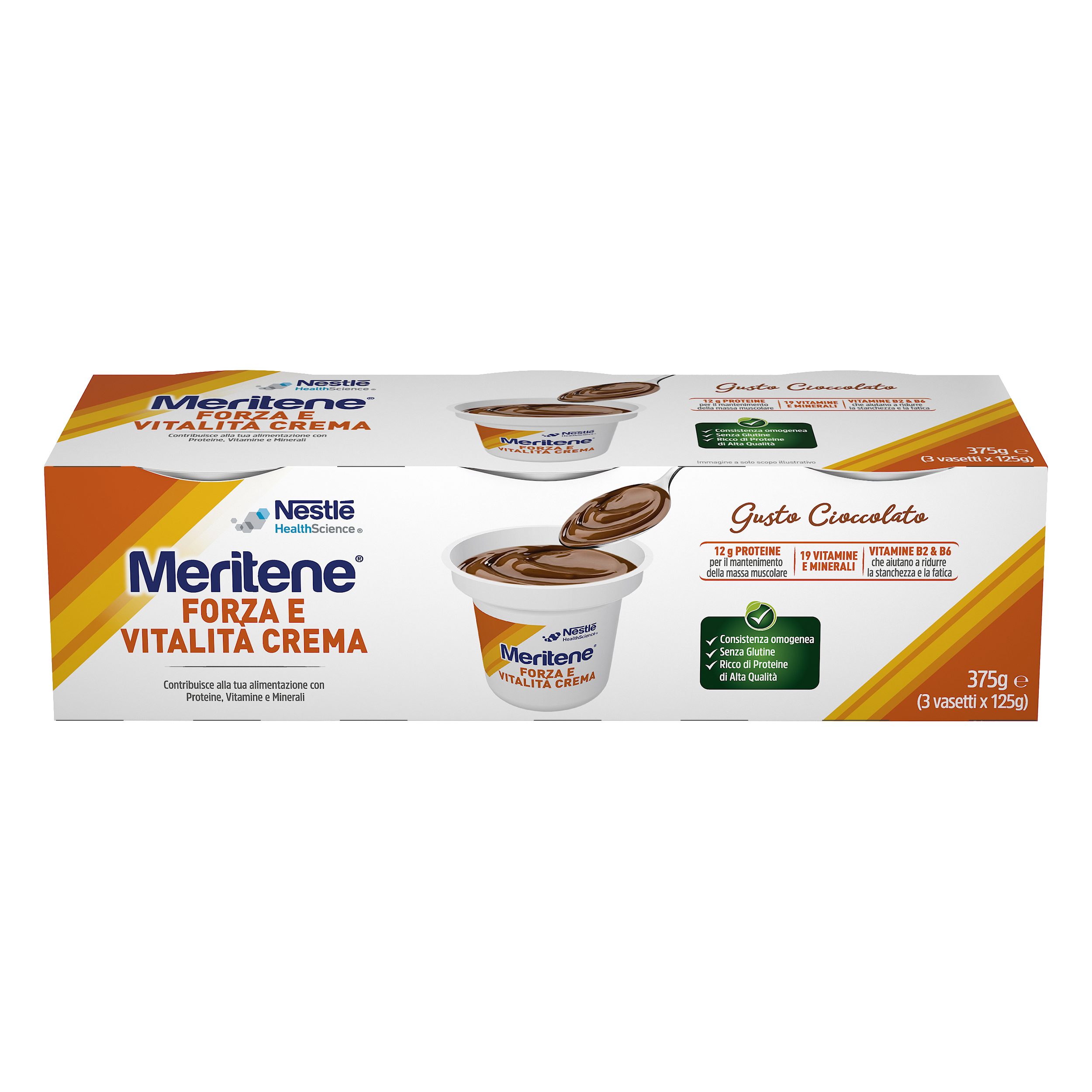 Meritene Crème au Chocolat 3x125g