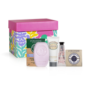 L'Occitane Cofanetto Shampoo Solido 60g + Crema Mani 10ml + Concentrato Latte Mandorla 20ml + Sapone Solido 50g