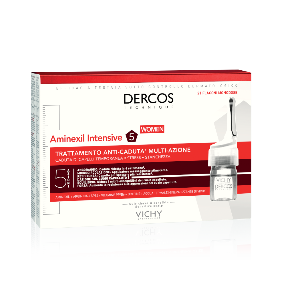 Vichy Dercos Aminexil Traitement anti-chute pour femmes 21 ampoules de 6 ml