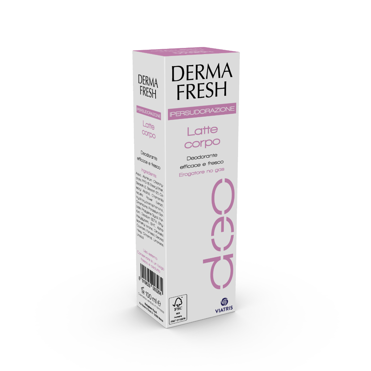 Dermafresh Ipersudorazione Latte Corpo Deodorante 100ml