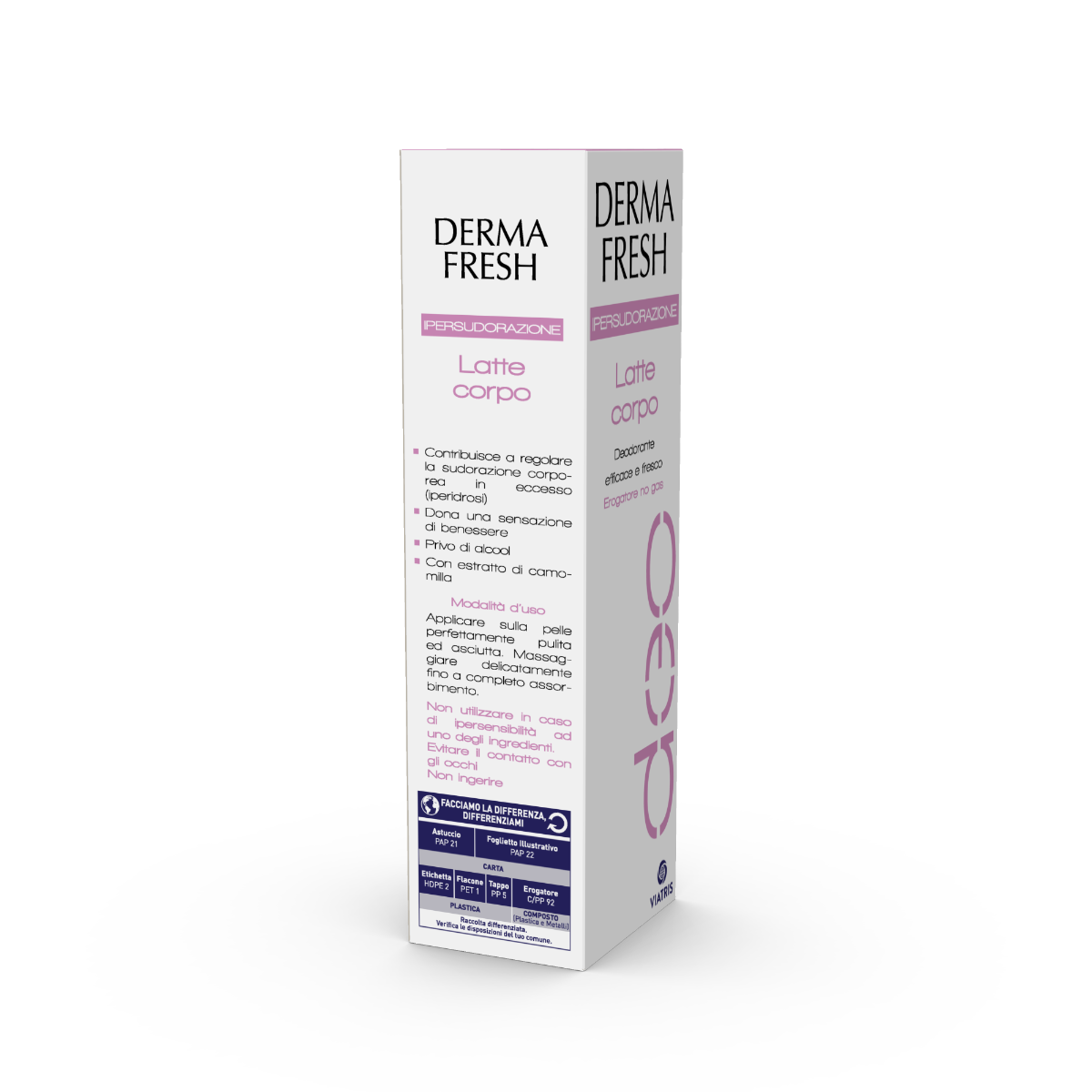 Dermafresh Ipersudorazione Latte Corpo Deodorante 100ml