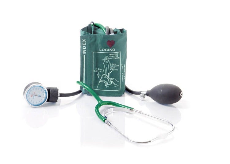 Stéthoscope avec tête en aluminium bleu DM130B