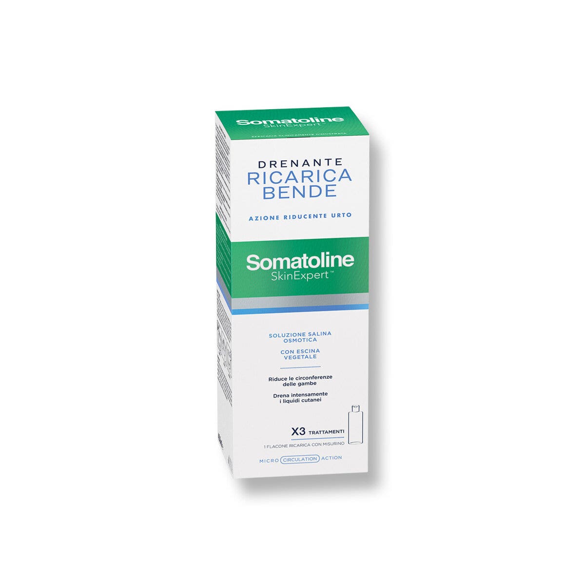 Somatoline Skin Expert Bandages amincissants et drainants, kit de recharge 420 ml