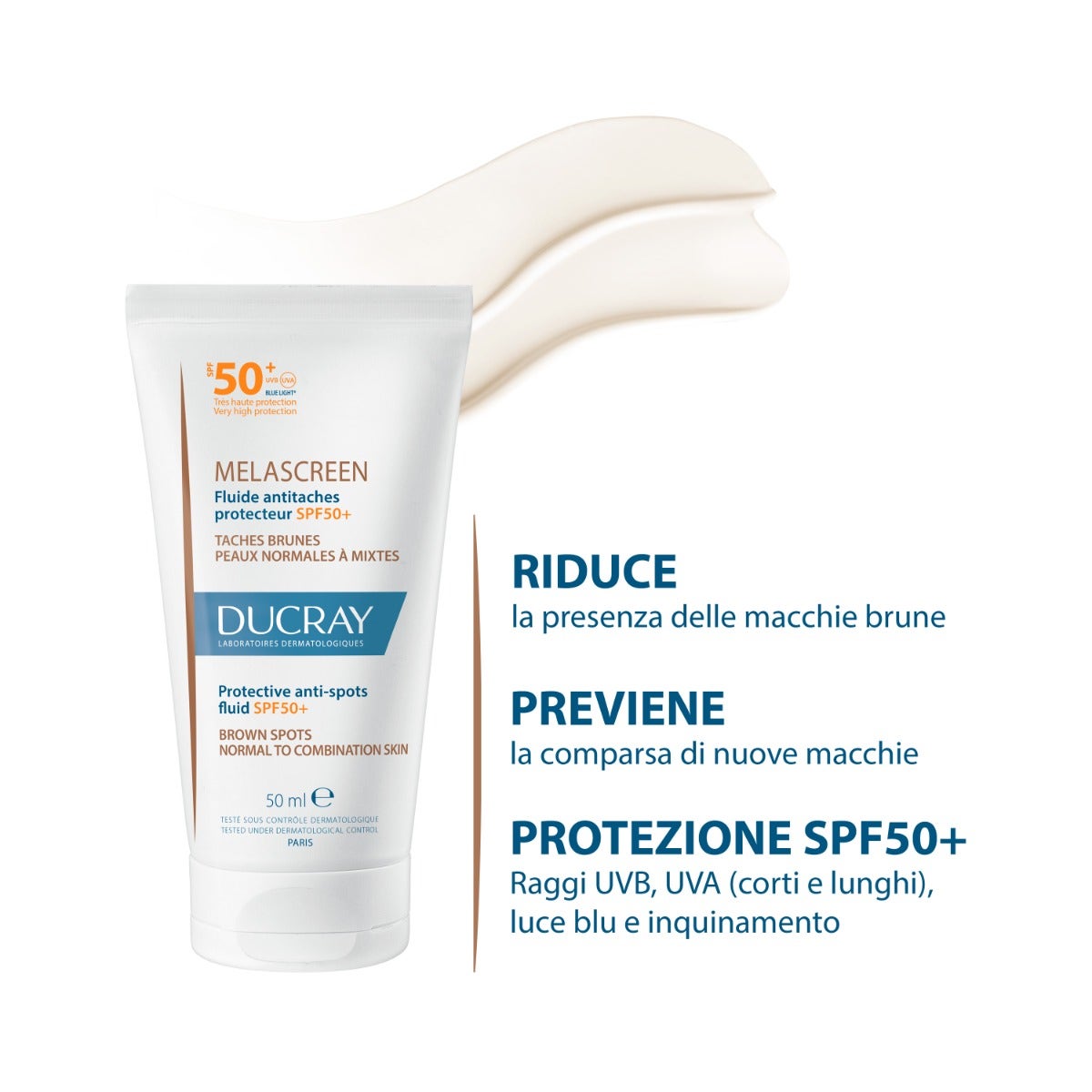 Ducray Melascreen Fluido Anti-Macchie Protettivo Solare 40ml SPF50+
