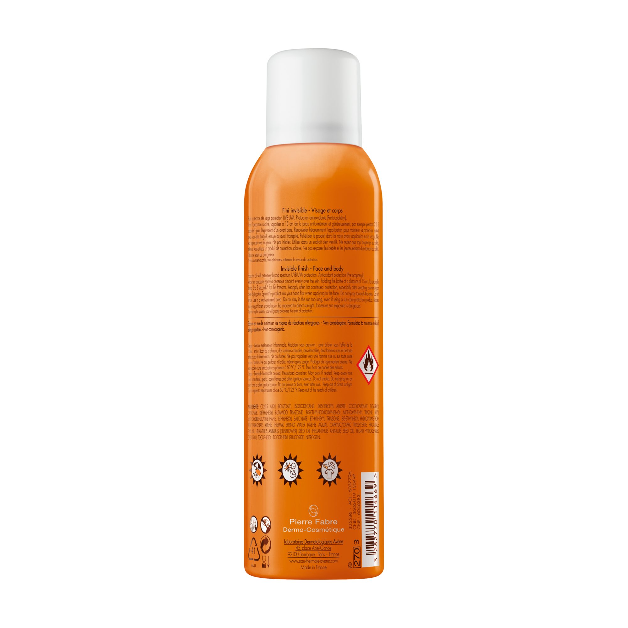 Eau Thermale Avene Protezione Solare Brume Satinee SPF 30 Spray 150ml