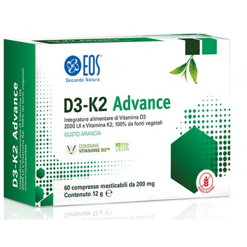 Eos D3-K2 Advance 60 comprimés à croquer - Complément alimentaire