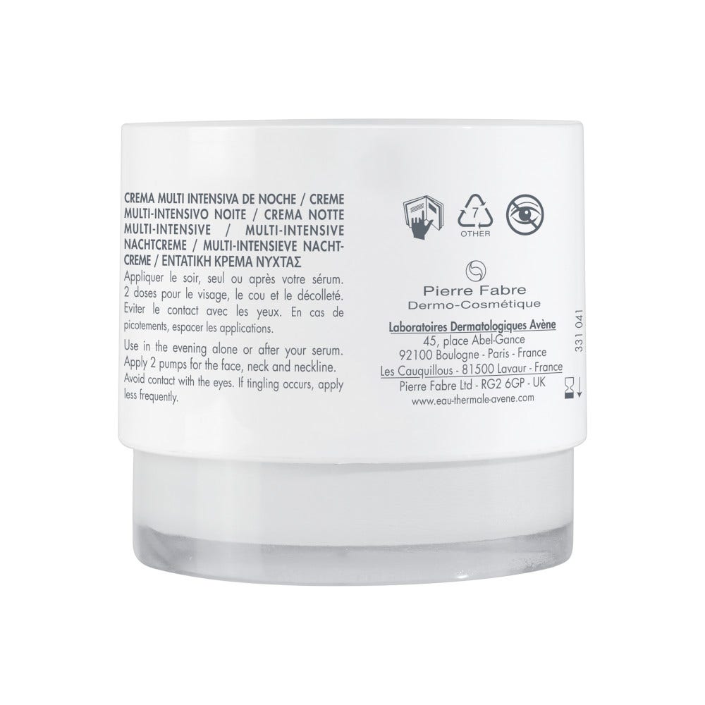Eau Thermale Avène Hyaluron Activ B3 Crème de Nuit Multi-Intensive Anti-Rides 40 ml