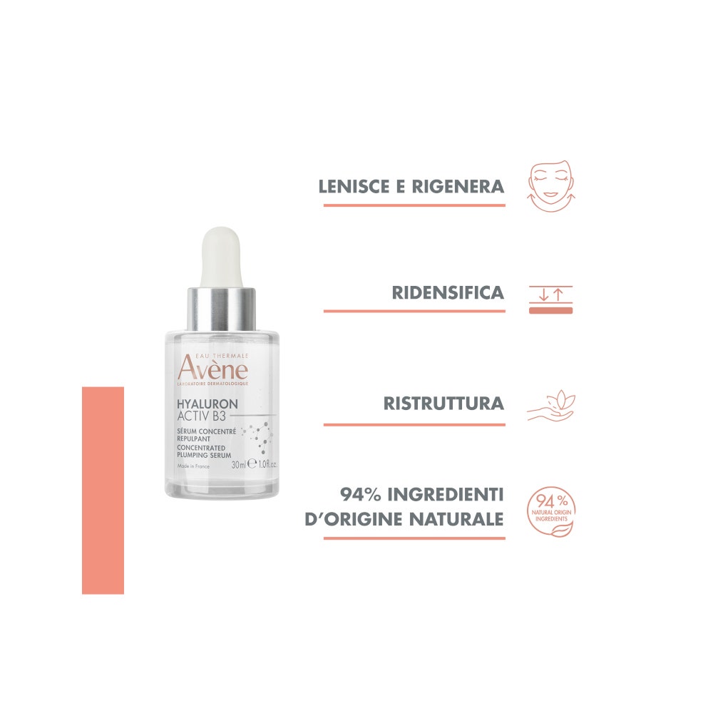 Eau Thermale Avène Hyaluron Activ B3 Sérum Concentré Repulpant Anti-rides 30 ml