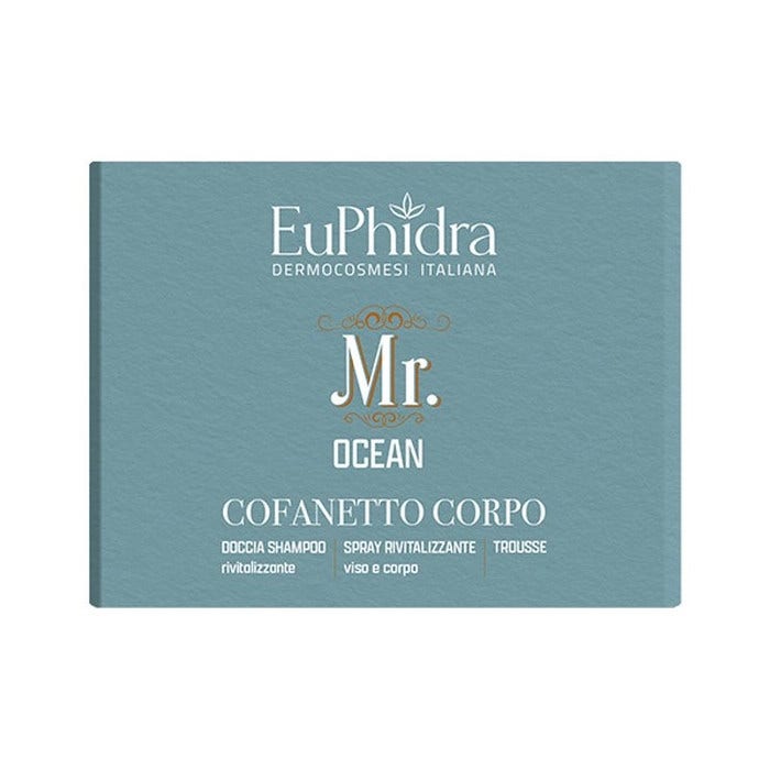 Euphidra Kit Mr. Ocean Doccia Shampoo 200ml+Spray Viso Corpo 200ml+Trousse