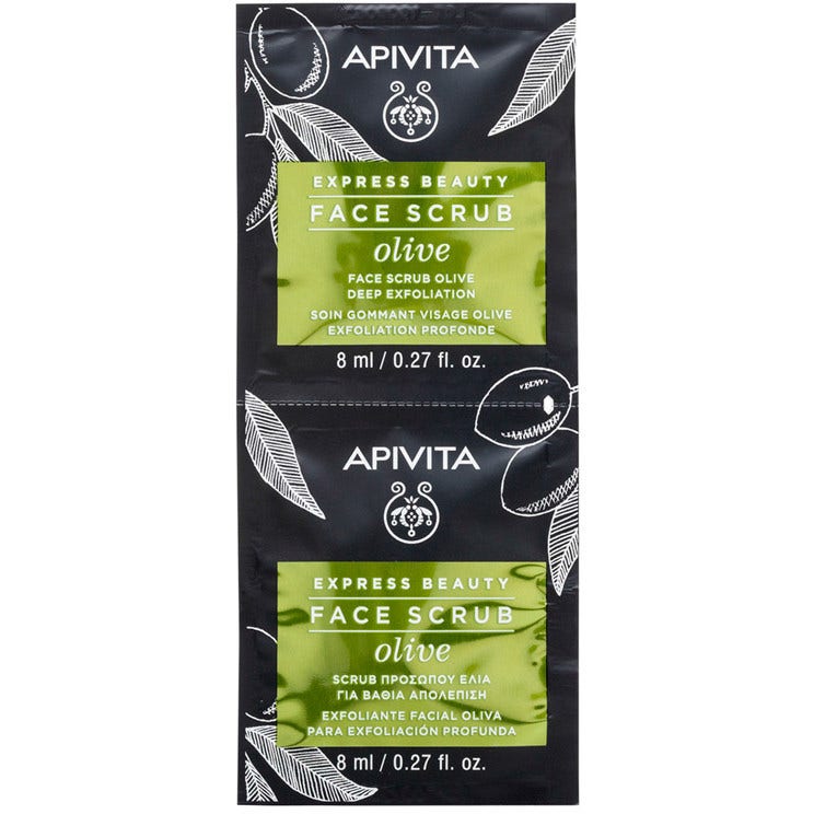 Apivita Express Beauty Scrub Viso Esfoliante Olive 2x8ml