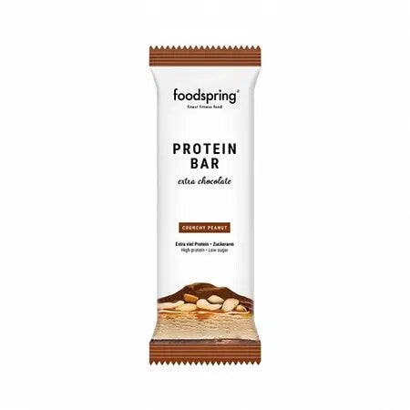 Foodspring Barretta Proteica Gusto Extra Chocolate Crunchy Peanut 45g