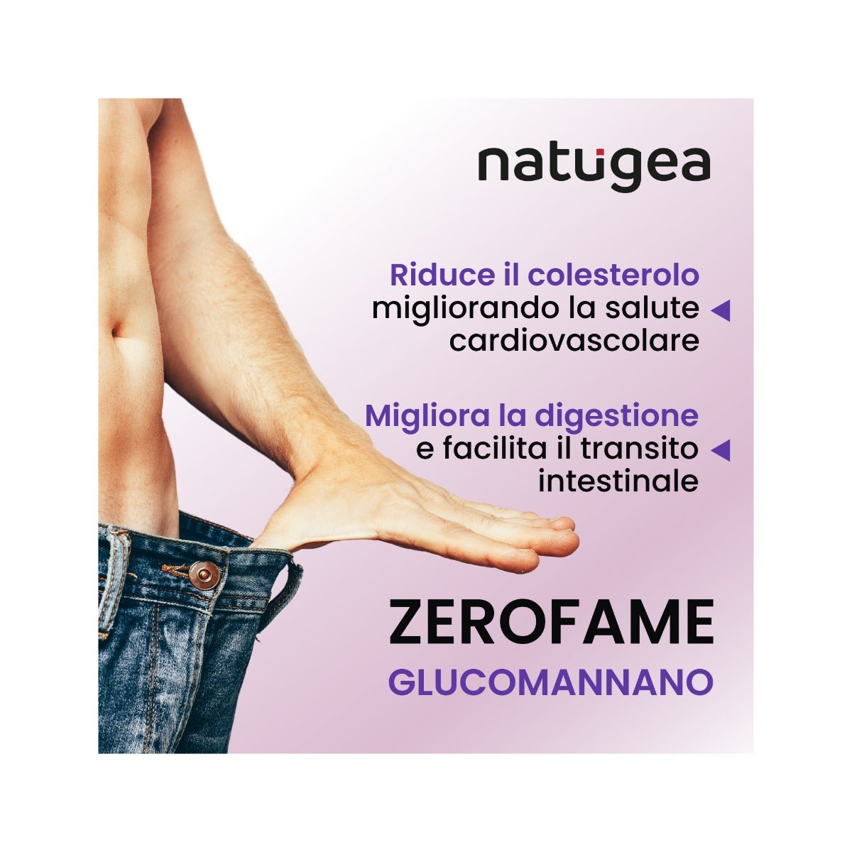 Natugea Glucomannane enrichi en figues de Barbarie de l'Etna et caroubes siciliennes, vegan, 120 comprimés