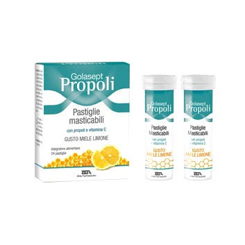 Golasept Propoli 24 Compresse Masticabili Miele Limone