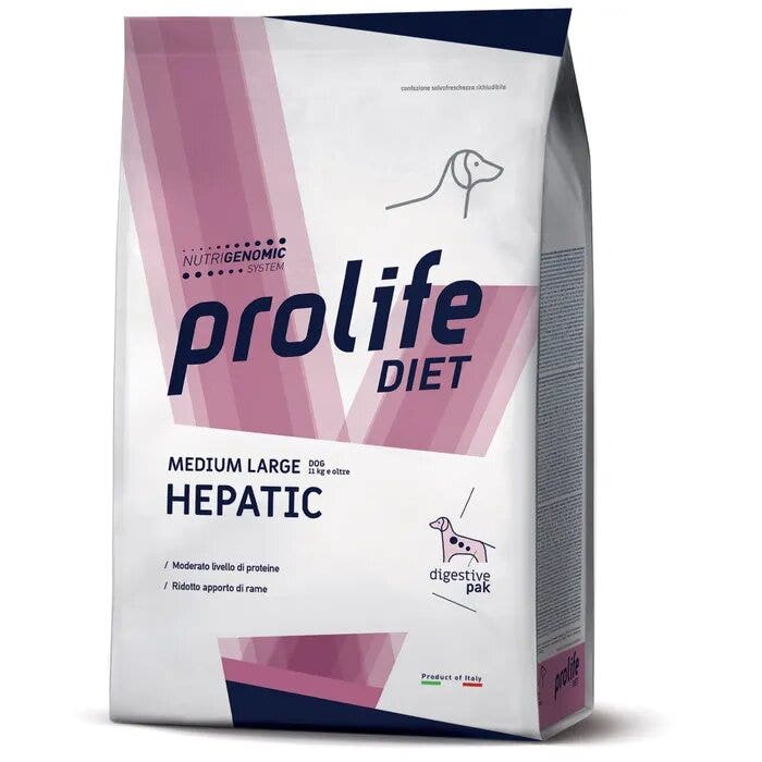 Prolife Hepatic Diet Croquettes pour chiens de taille moyenne/grande, sac de 8 kg