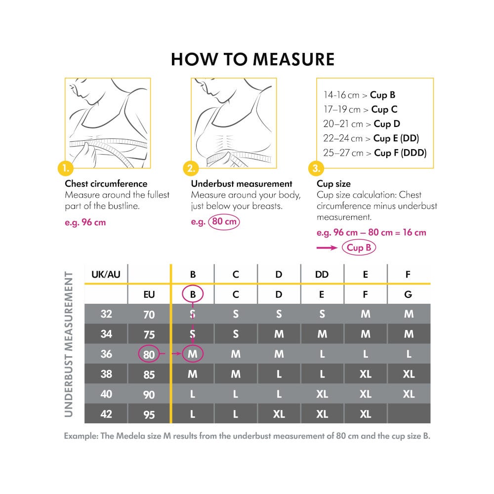 Medela Reggiseno Keep Cool Traspirante Per Gravidanza E Allattamento Nero Taglia S