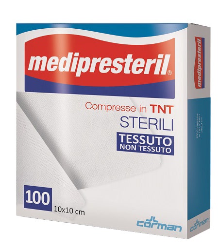 Compresses de gaze Medipresteril TNT 10 x 10, 100 pièces, stériles