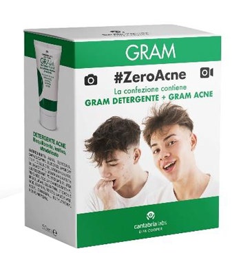 Gram Zero Acne Nettoyant 50 ml + Crème 50 ml