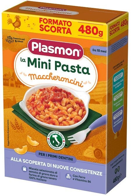 Plasmon La Pastina Maccheroncini 480g 10 Mesi+