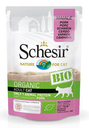 Schesir Bio Chat Adulte Porc Sachet 85 g