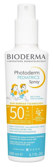 Bioderma Photoderm Pediatrics Spray solaire visage et corps 200 ml SPF50+