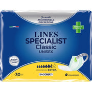 Lines Specialist Classic Pannolone Sagomato Unisex Extra 30 Pezzi