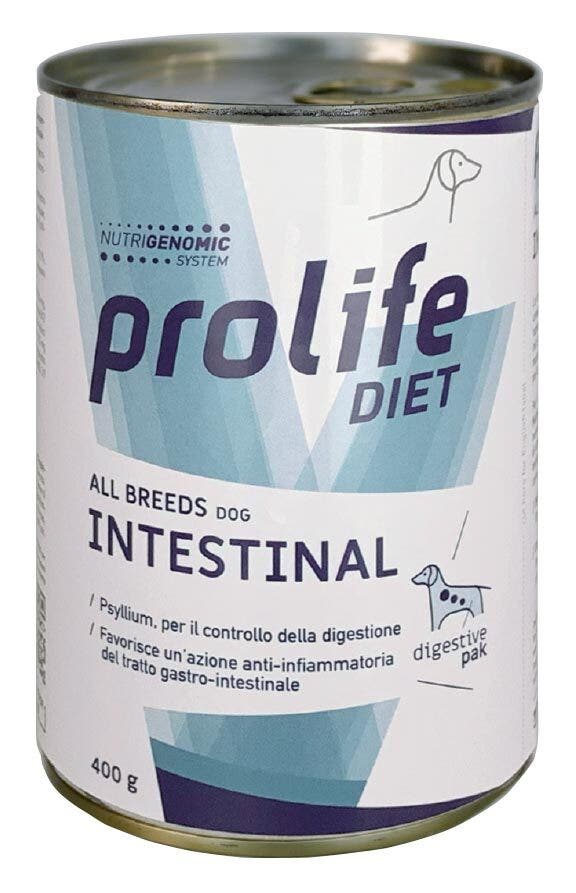 Prolife Diet Dog Intestinal All Breeds Nourriture humide pour chiens Boîte de 400 g