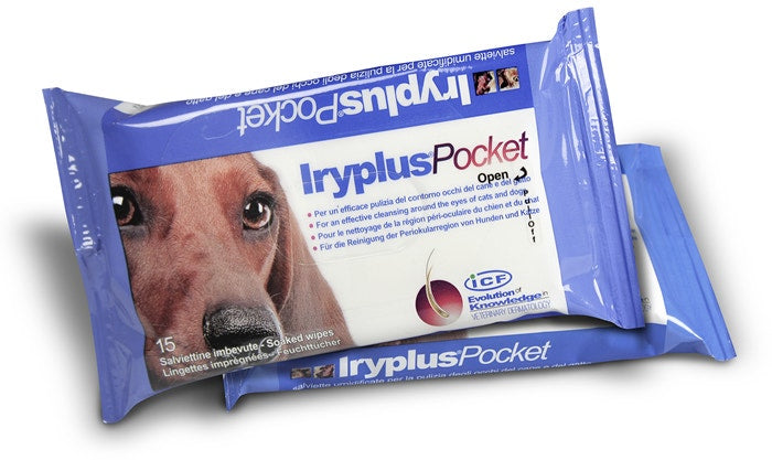 Iryplus Pocket Lingettes pour la zone périoculaire Chiens/Chats 15 pièces