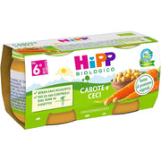 Hipp Bio Omogeneizzato Carote E Ceci 2x80g