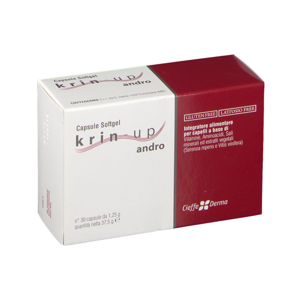 Krin Up Andro 30 Capsule - Integratore per Capelli Forti