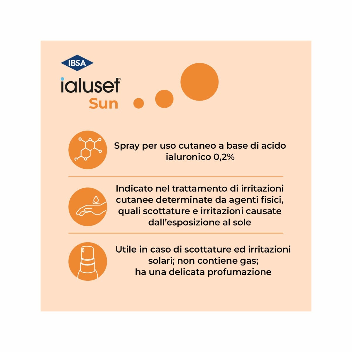 Ialuset Spray Solaire pour Coups de Soleil 100 ml