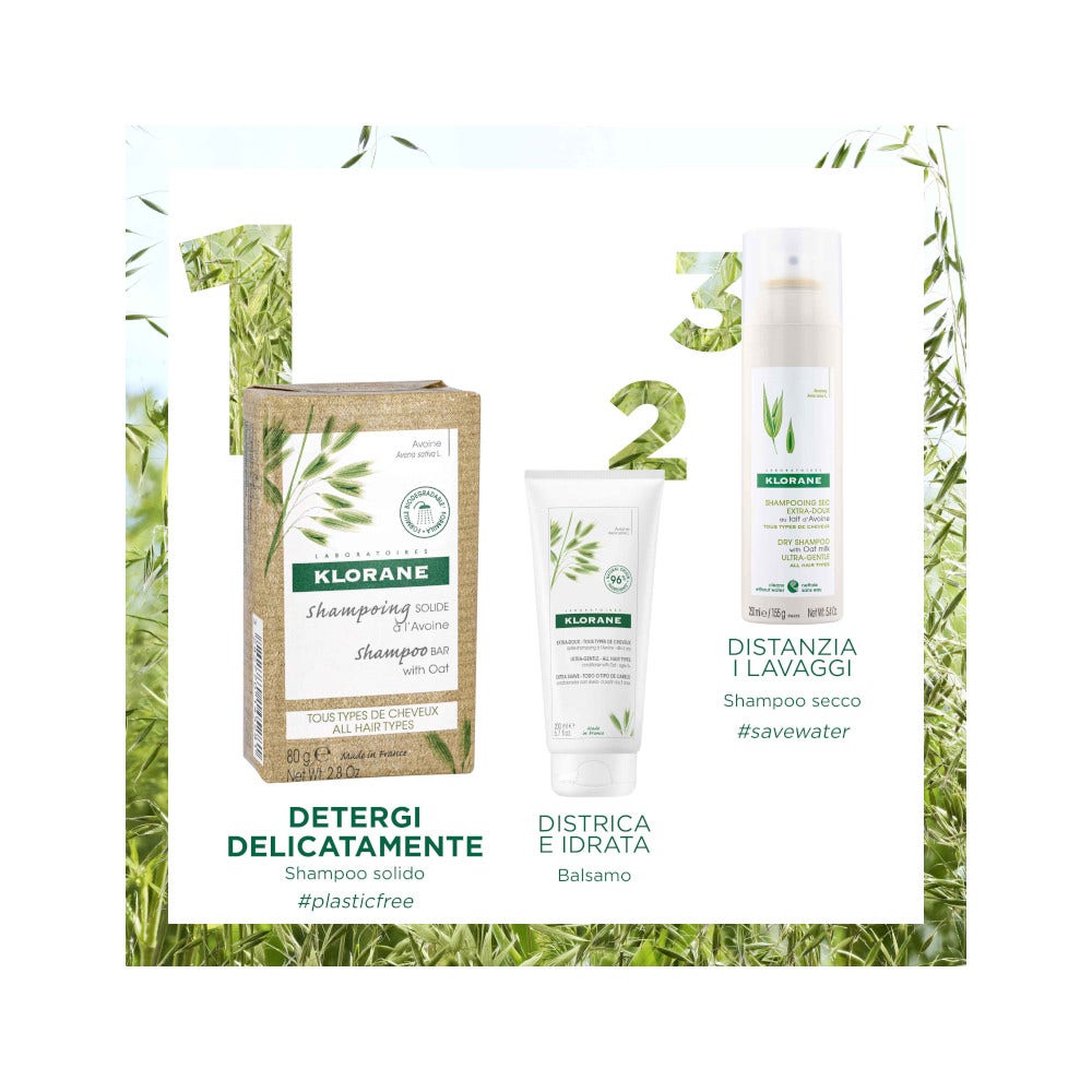 Klorane Shampooing solide à l'avoine 80 g