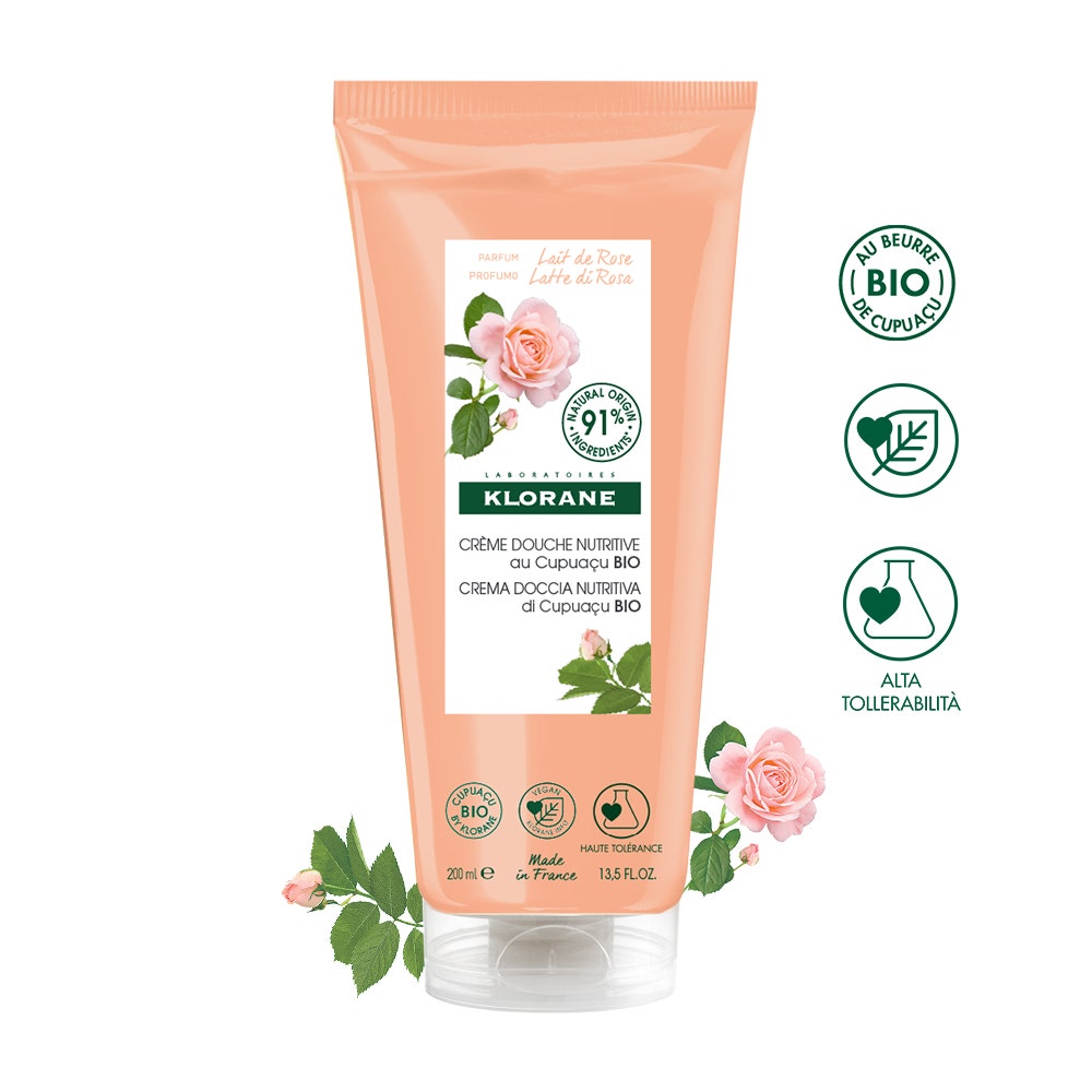 Klorane Crème de Douche au Lait de Rose 200 ml