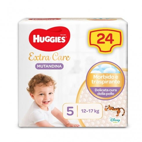 Huggies Extra Care Couches-culottes taille 5, 24 pièces