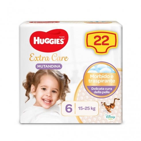 Huggies Extra Care Couches-culottes Base Taille 6 22 pièces