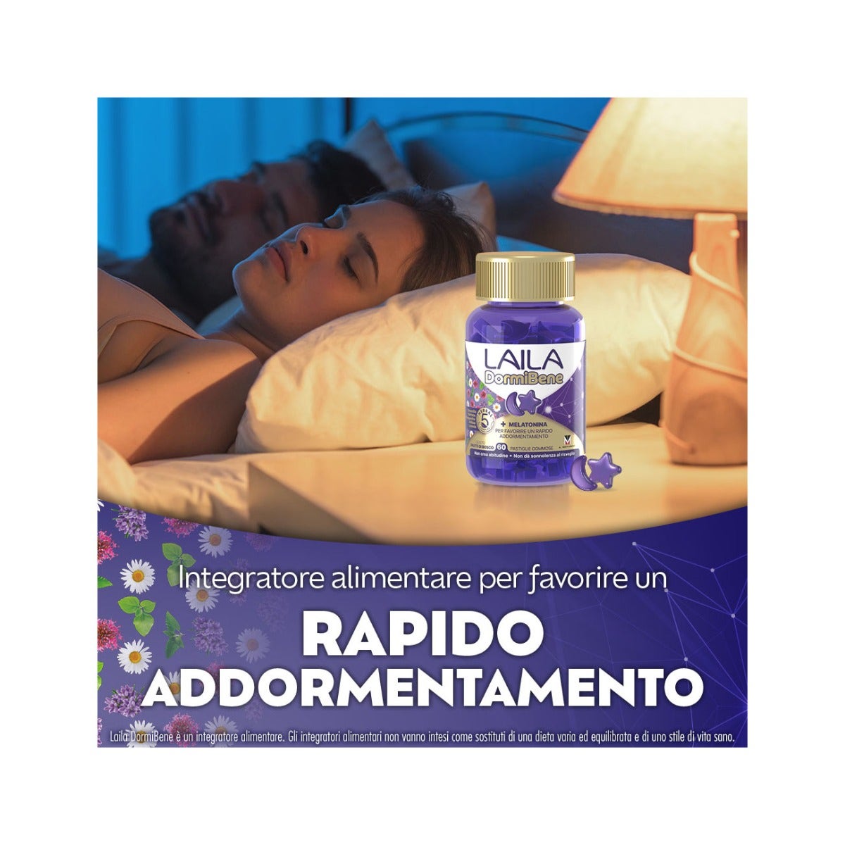 Laila DormiBene Per Il Sonno 60 Pastiglie Gommose