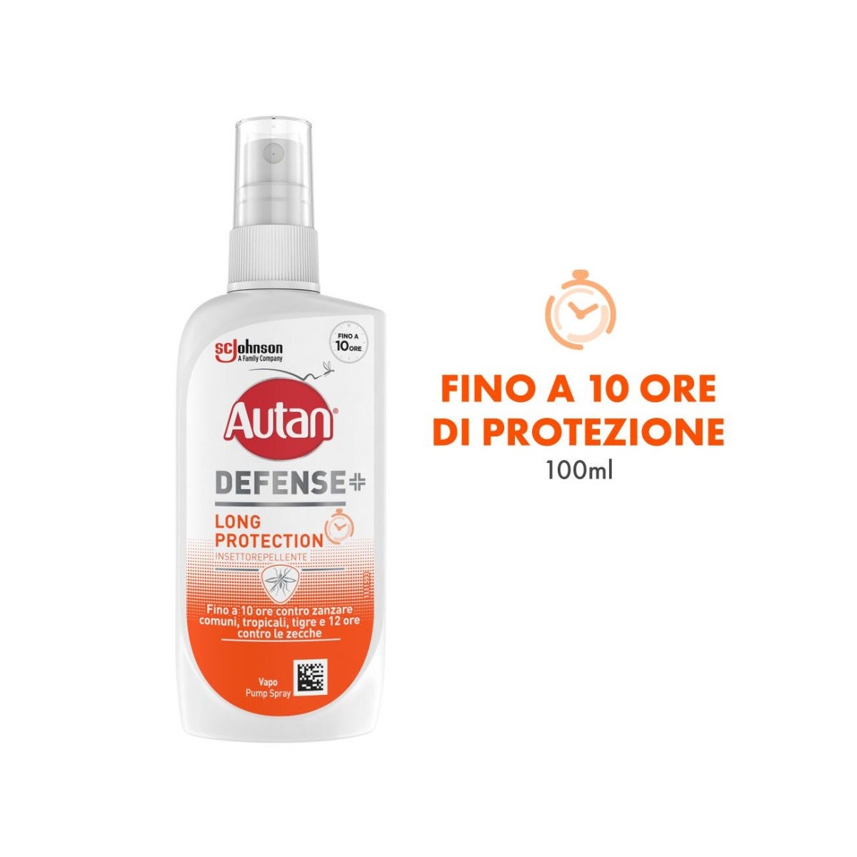 Autan Defense Long Protection Spray Antizanzare Zecche Insetto Repellente 100ml