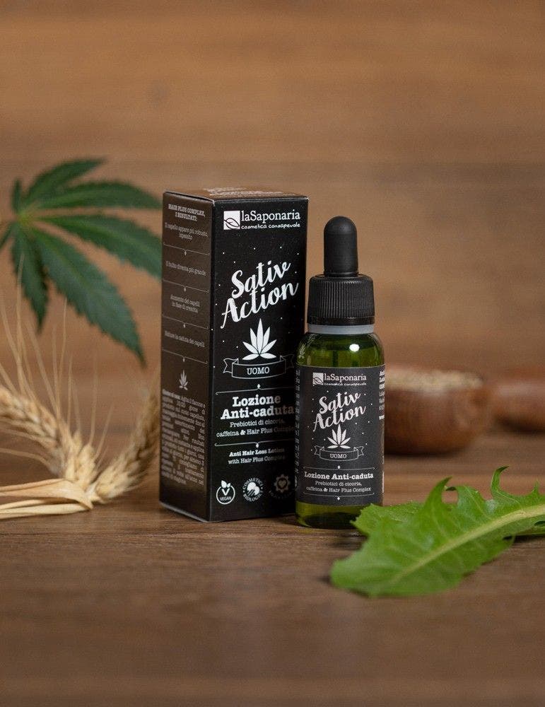 La Saponaria Sativaction Lozione Anticaduta Capelli Uomo 30ml