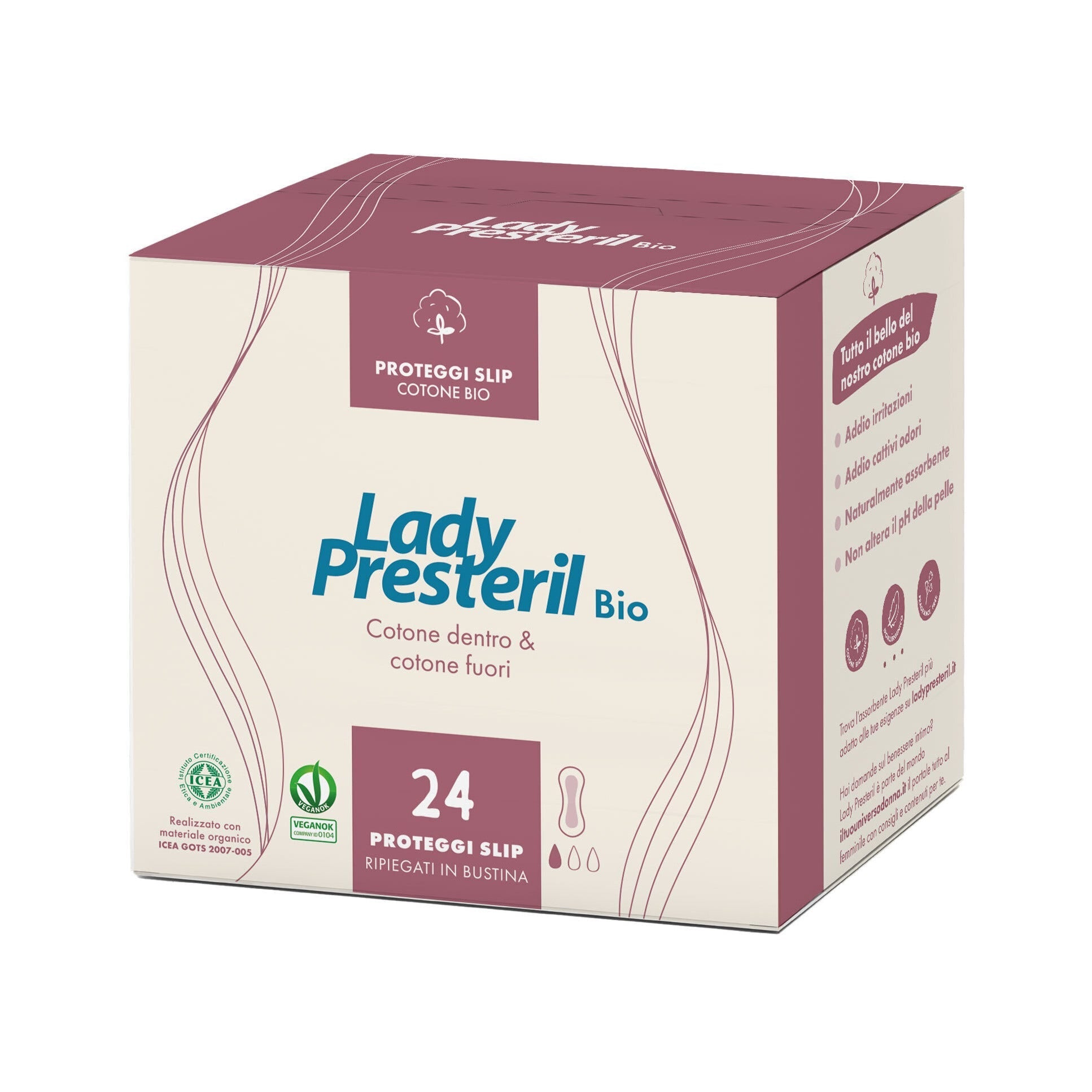 Lady Presteril Proteggi Slip Pocket Bio 24 Pezzi
