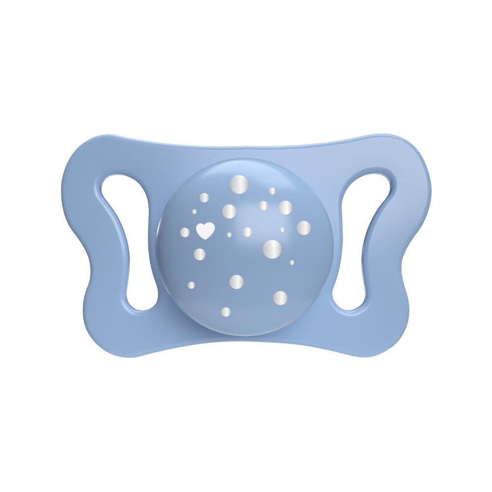 Chicco Sucette Micro Lumi en silicone, lot de 2, 0-2 mois