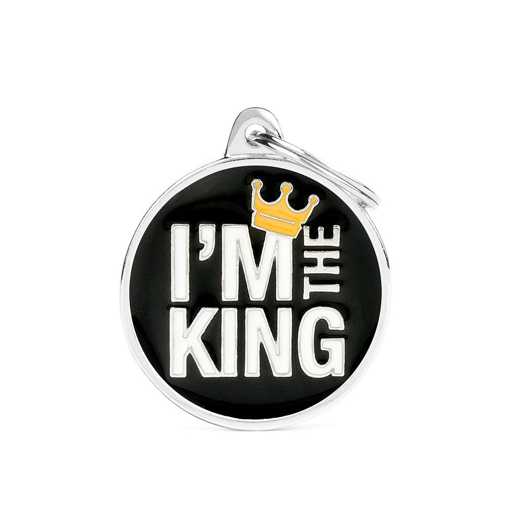 Médaille personnalisée pour chiens et chats « I'm The King »