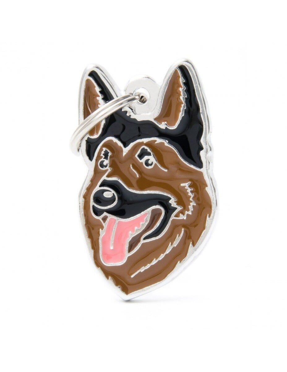 Médaille personnalisée pour chien, berger allemand