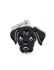 Médaille personnalisée pour chien Labrador noir