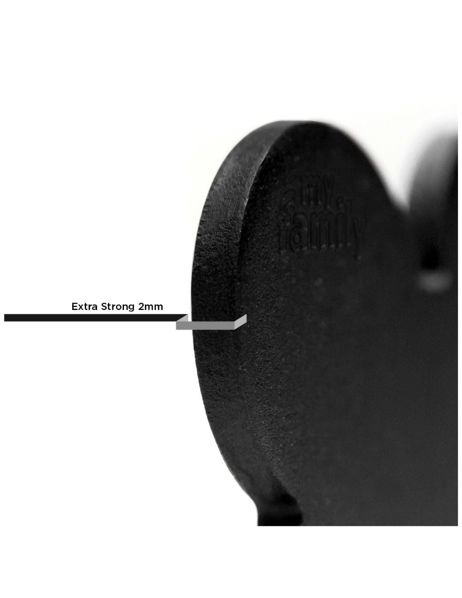 Médaille personnalisée pour chiens et chats, forme cercle, en aluminium noir, grande taille