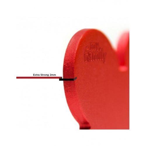 Médaille personnalisée pour chiens et chats en forme d'os en aluminium rouge, taille XL