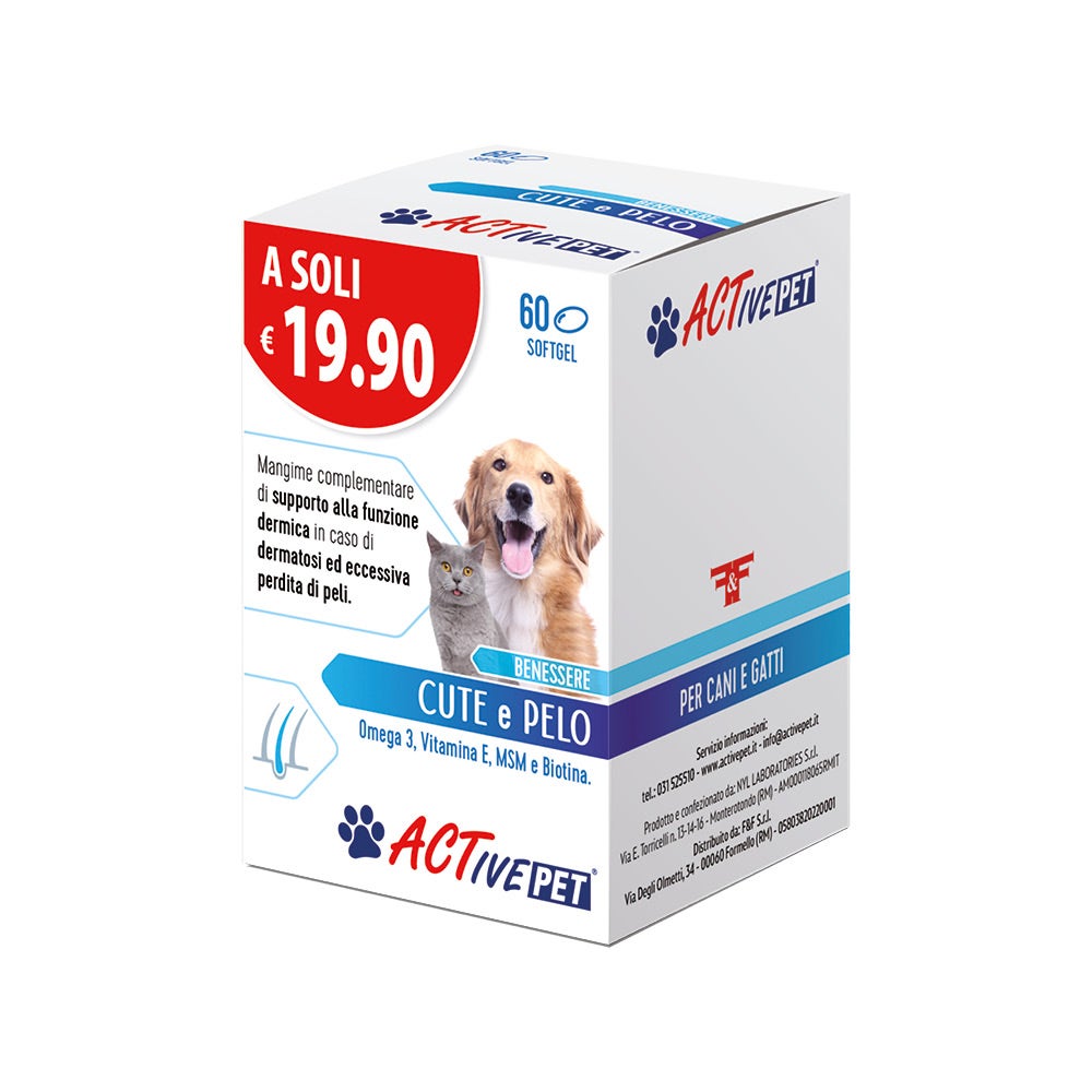 Active Pet Peau et Poil 60 Perles
