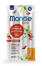 Monge Soft Sticks pour chats Porc frais et fromage 15 g
